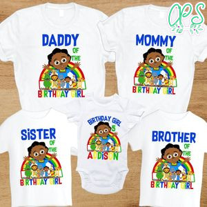 Akili and Me family birthday party shirts