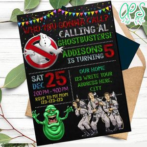 Ghostbusters Invitation Customizable Template Instant Download