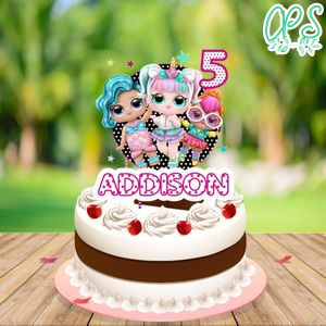 Lol Surprise Doll Birthday Cake Topper Template Printable Instant Download