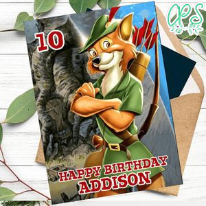 Disney Robin Hood Happy Birthday Card