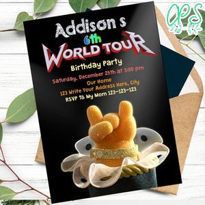 Trolls World Tour Invitation Printable Instant Download