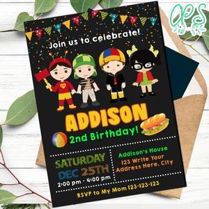 El chavo Invitation Customizable Template Instant Download