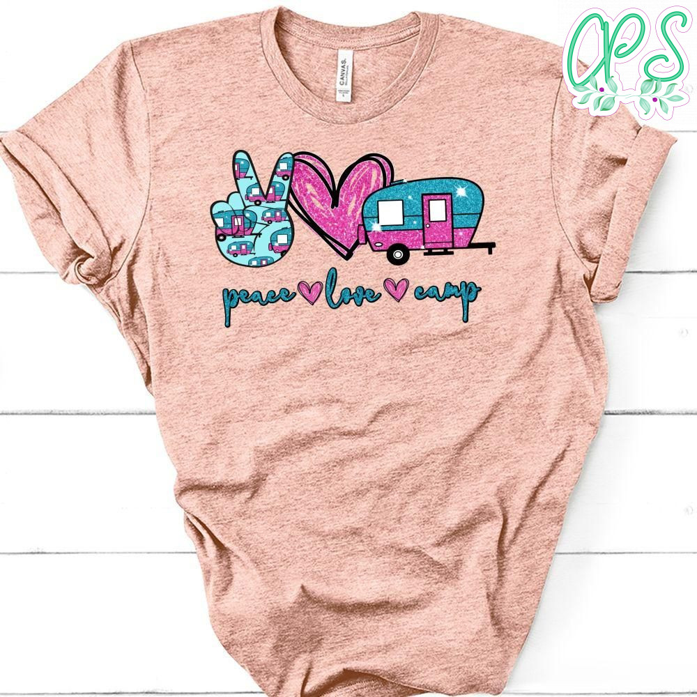Peace Love Camp Camping PNG file template