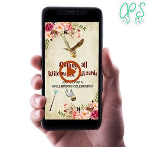 Digital Harry Potter Wizard Customizable Mp4 Video Invitation File Template Instant Download
