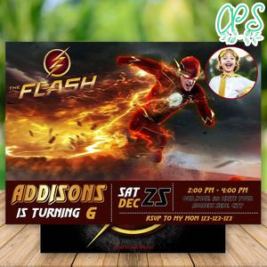 Editable Flash Invitation With Photo Instant Download