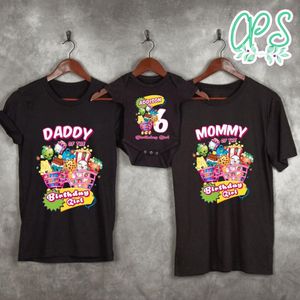 Shopkins Birthday Family Matching Party Shirts for Girl