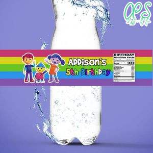 Charlie's Colorforms City Water Bottle Label Template to Print at Home Instant Download