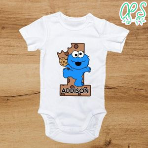 Cookies Monster 1st Birthday Bodysuit