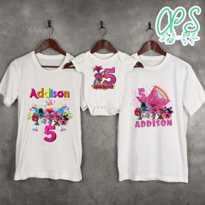 Trolls World Tour family birthday shirts