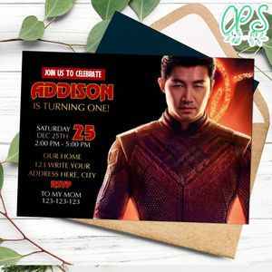 Shang-chi Invitation Customizable Template Instant Download