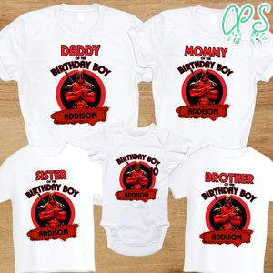 Deadpool Birthday Family Matching Party Shirts