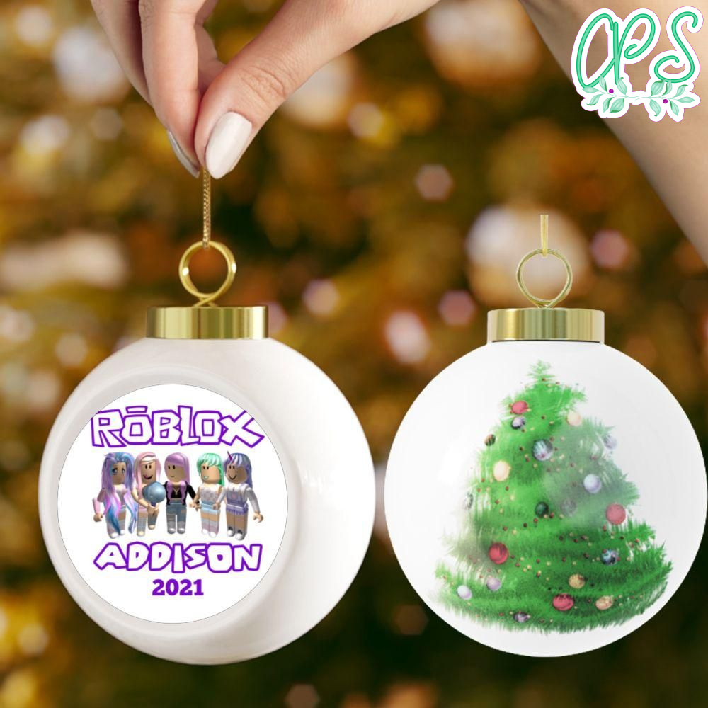 Girl Roblox Christmas Ball Ornament Gift