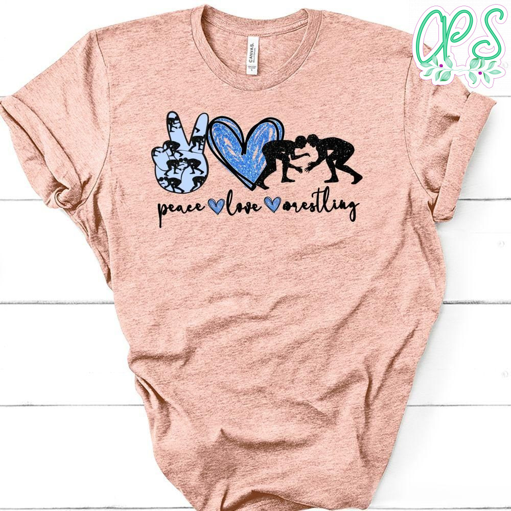 Peace love Wrestling PNG file template