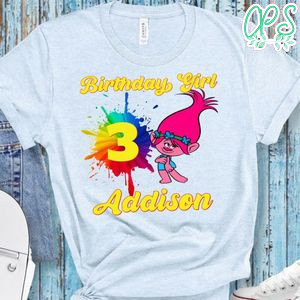 Princess Poppy Trolls Toddler Birthday PNG file template