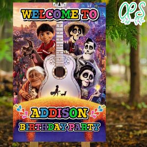 Disney Coco Birthday Welcome Sign Digital File Printable Instant Download