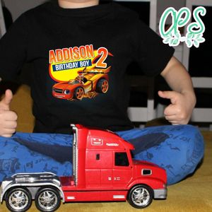 Custom Blaze And The Monster Birthday Shirt for Boy