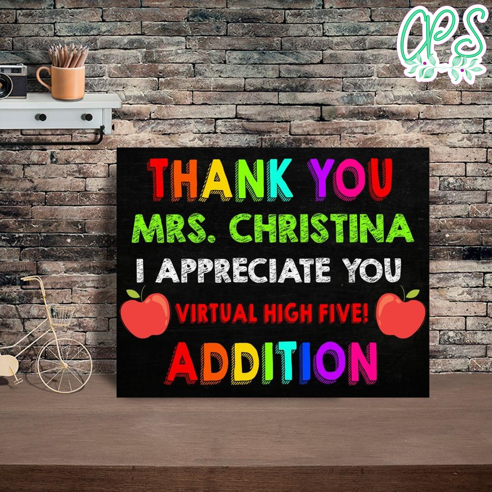 Teacher Appreciation Printable Sign Instant Download 
