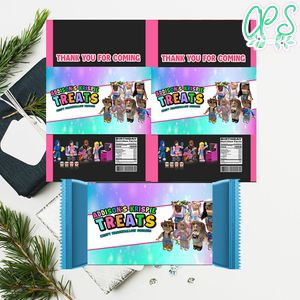 Girl Roblox Rice Krispie Treat Digital File Template Instant Download