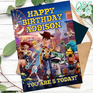 Toy Story 4 Birthday Card