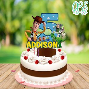 Woody Toy Story Birthday Cake Topper Template Printable Instant Download