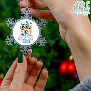 Bluey Pewter Snowflake Ornament Gift