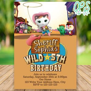Sheriff Callie Birthday Party Invitation Printable