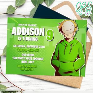 Dream smp Invitation Customizable Template Instant Download