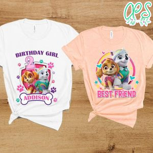 Skye and Everest Birthday Family Trip Vacation T-Shirt