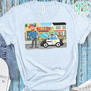 Blippi Police Car Song Inspired T-Shirt for Toddler