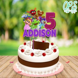 Muppet Babies Birthday Cake Topper Template Printable Instant Download