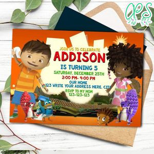 Zack and Quack Invitation Template to Print at Home Instant Download