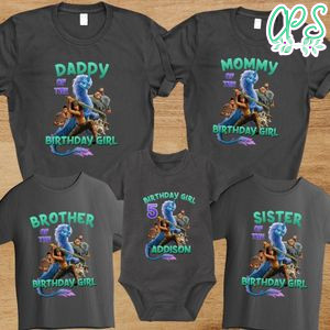 Disney Raya Birthday Family Matching Party PNG file template