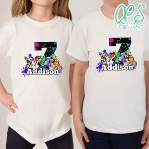Custom Splatoon Birthday Shirt for Kid