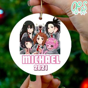 My Hero Academia Girl Christmas Ornament Gift