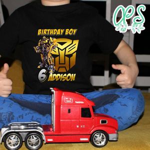 Custom BumbleBee 5th Birthday Shirt for Boy
