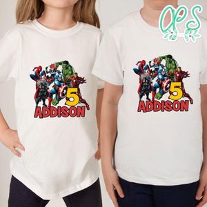 Custom Avengers Birthday Shirt for Kid