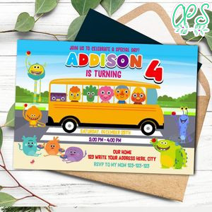 Noodle and pals Invitation Template to Print at Home Instant Download