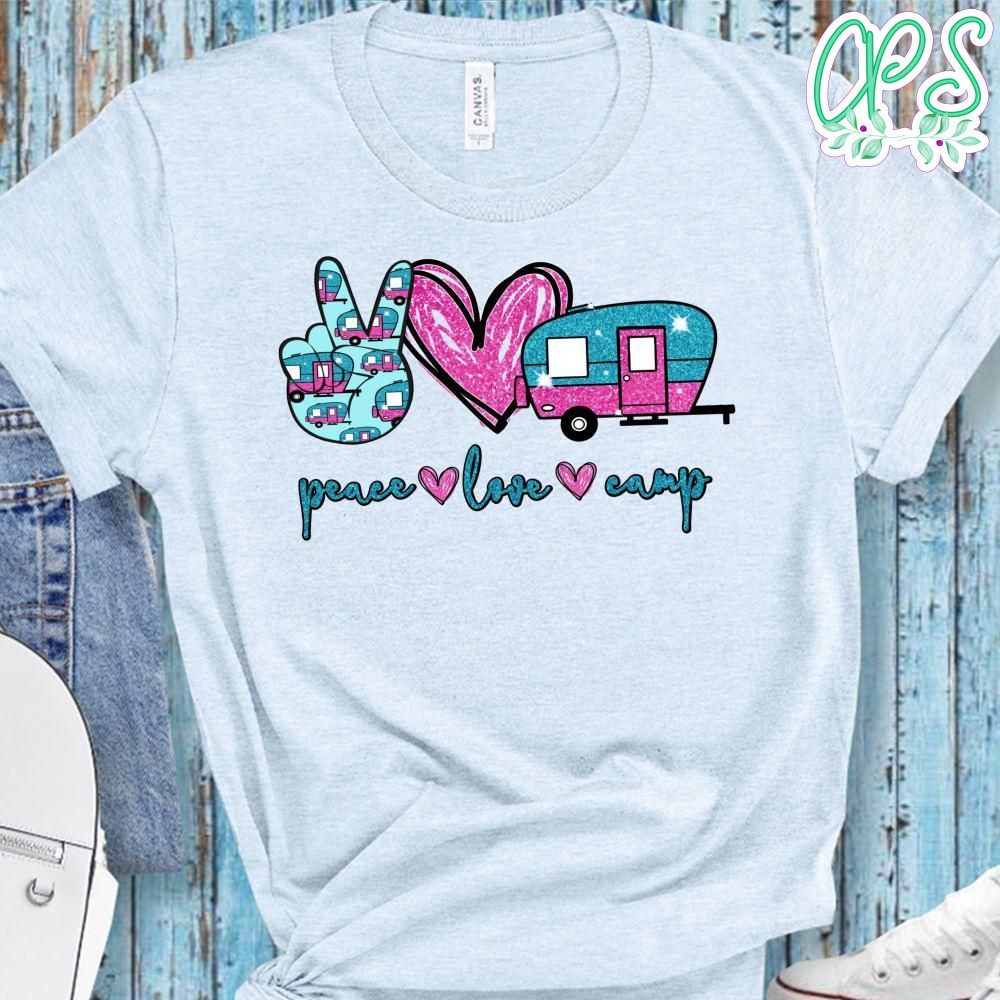 Peace Love Camp Camping T-Shirt