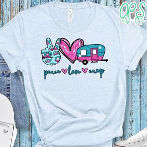 Peace Love Camp Camping T-Shirt