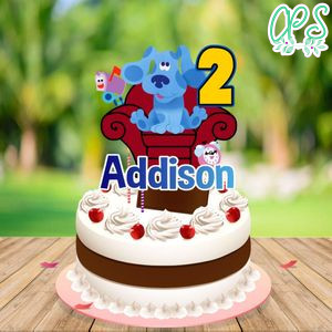 Blues clues Birthday Cake Topper Digital File Instant Customizable Download