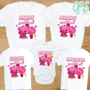 Magenta Birthday Family Matching Party Shirts for Girl