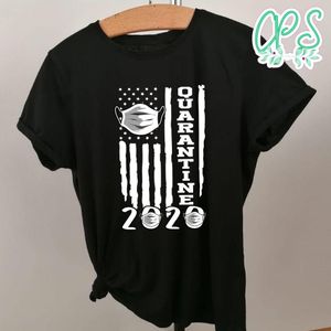 Quarantine 2020 American Flag T-Shirt