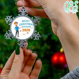 Blippi Pewter Snowflake Ornament Gift