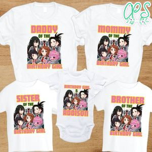 My Hero Academia girl Birthday Family Trip Vacation PNG file template