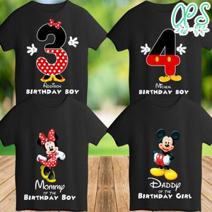 Printable Mickey Mouse T Shirts Family Templates Instant Download
