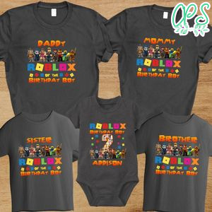 Roblox Birthday Family Trip Vacation T-Shirt