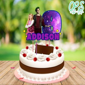 Disney Zombies 2 Birthday Cake Topper Template Printable Instant Download