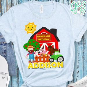 Old MacDonald Farm Happy Birthday PNG file template