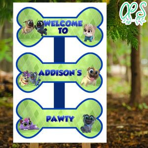 Puppy Dog Pals Birthday Welcome Sign Digital File Printable Instant Download