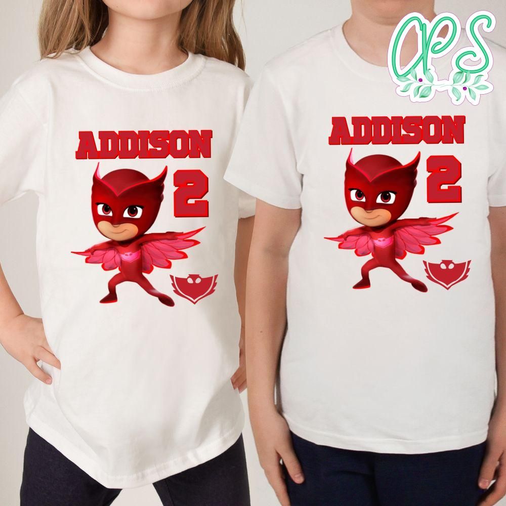 Custom Pj Mask Birthday Shirt for Girl CustomPartyShirts Studio